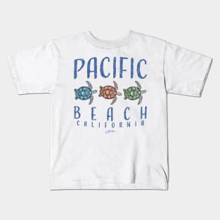 Pacific Beach, California Sea Turtles Kids T-Shirt